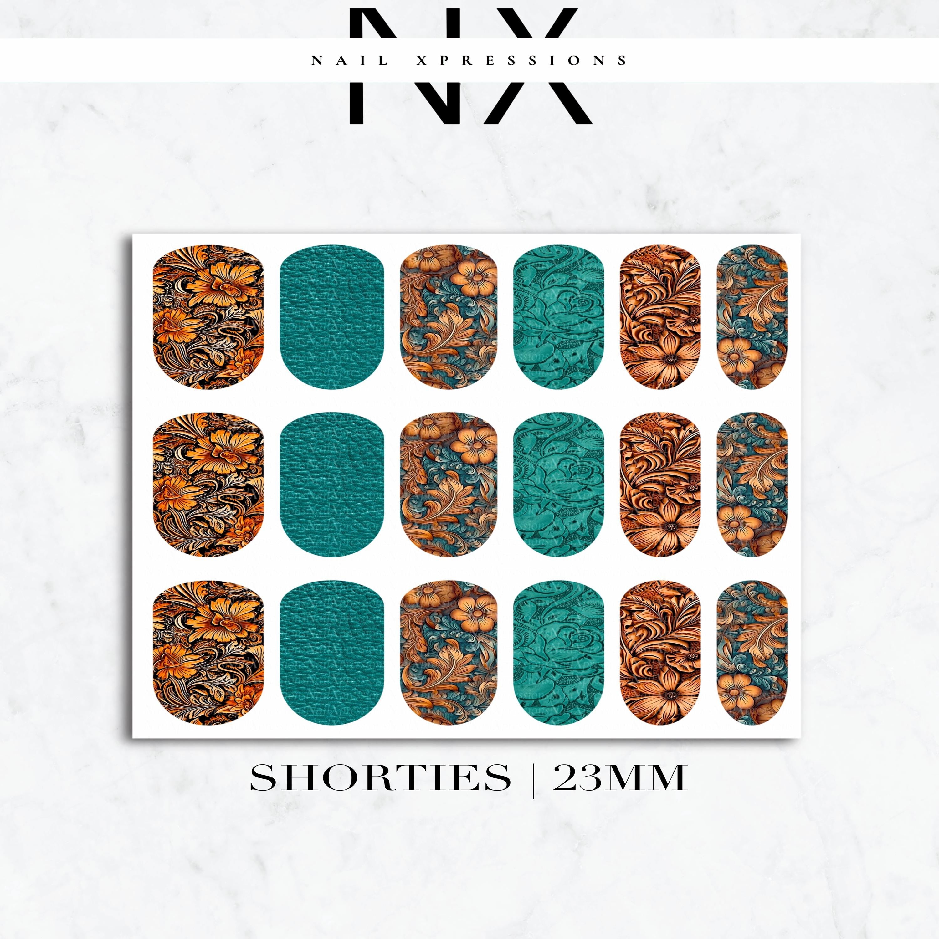 Country Texture Nail Decals | Nail Art Water Transfer | Nail Wraps