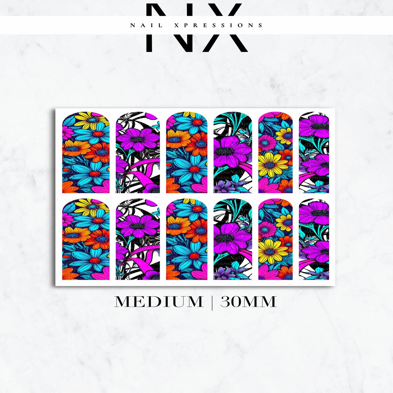 Floral Nail Decals | Nail Art Water Transfer | Nail Wraps