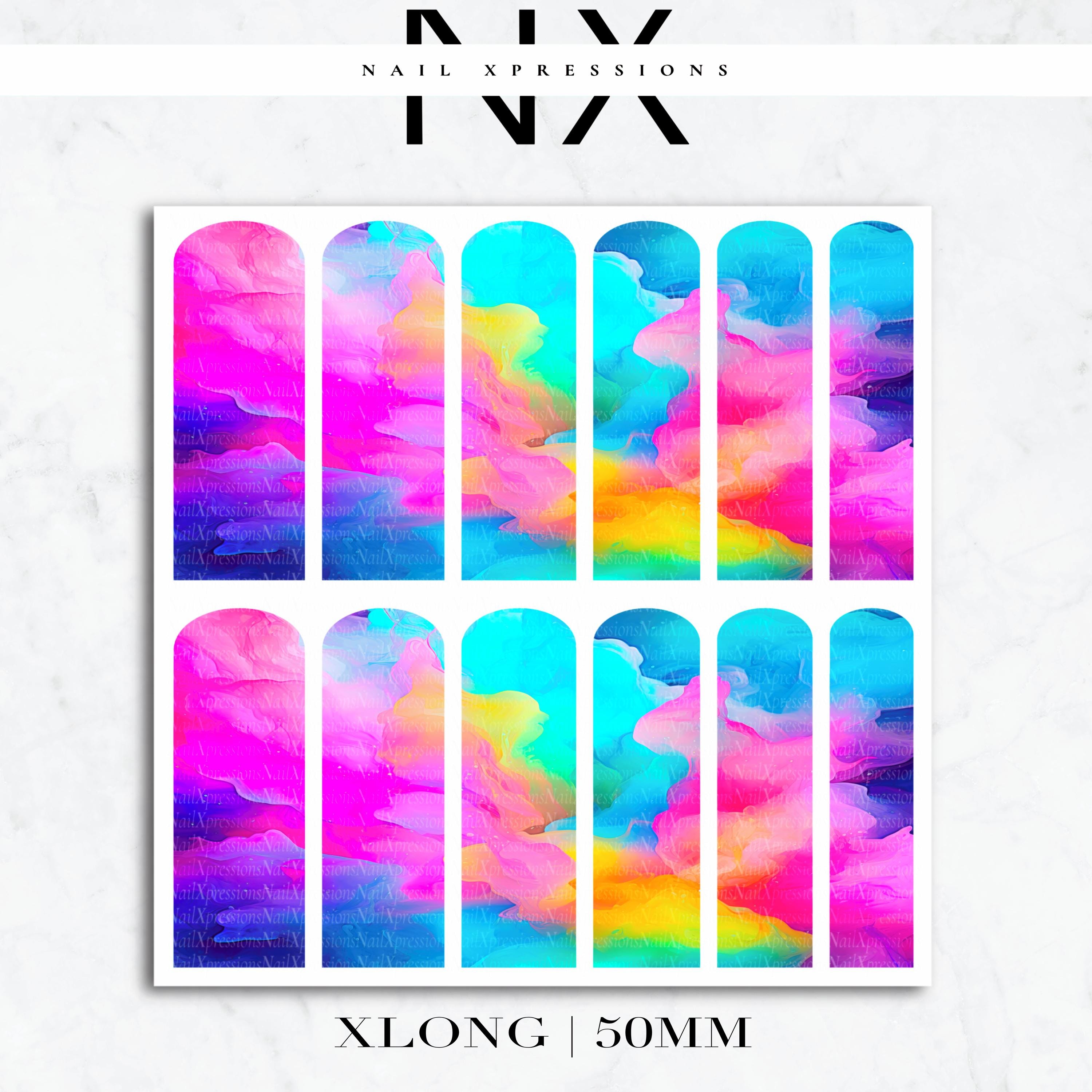 Watercolor Nail Decals | Nail Art Water Transfer | Nail Wraps