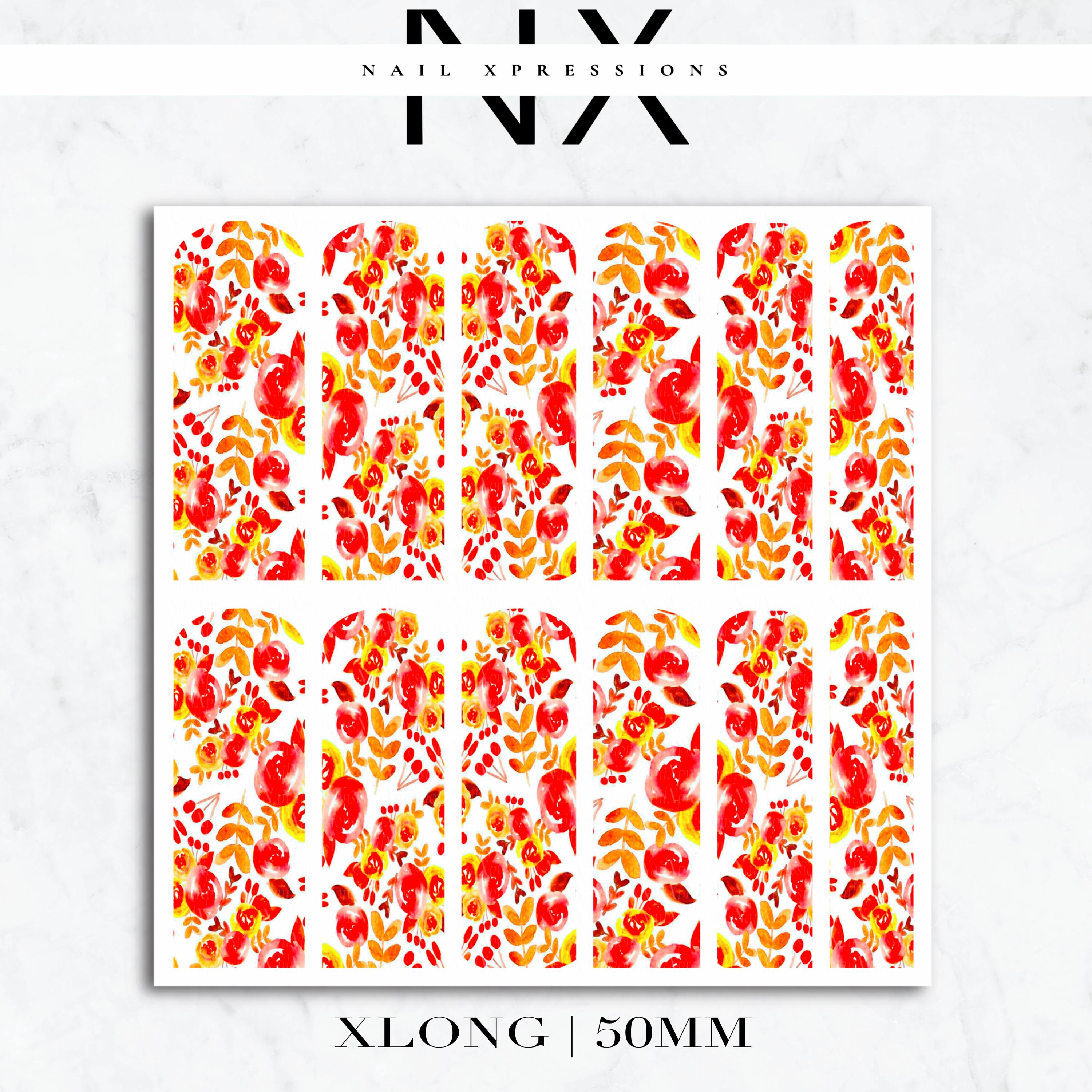 Fall Leaves Nail Decals | Nail Art Water Transfer | Nail Wraps