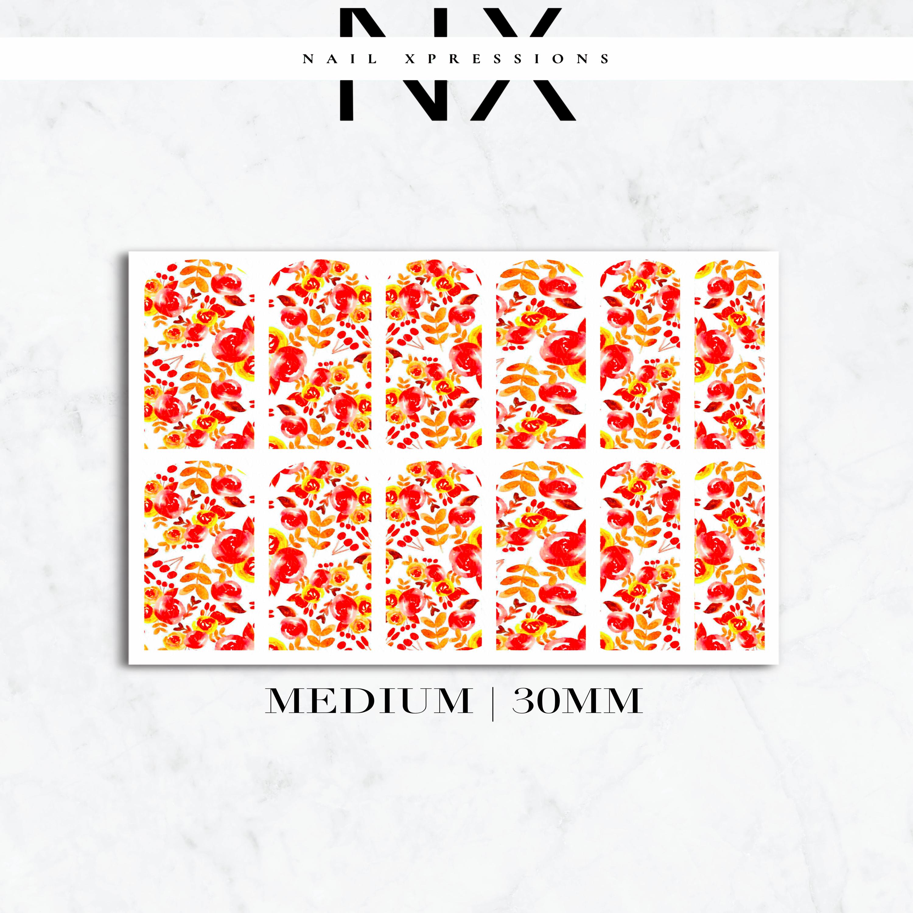 Fall Leaves Nail Decals | Nail Art Water Transfer | Nail Wraps