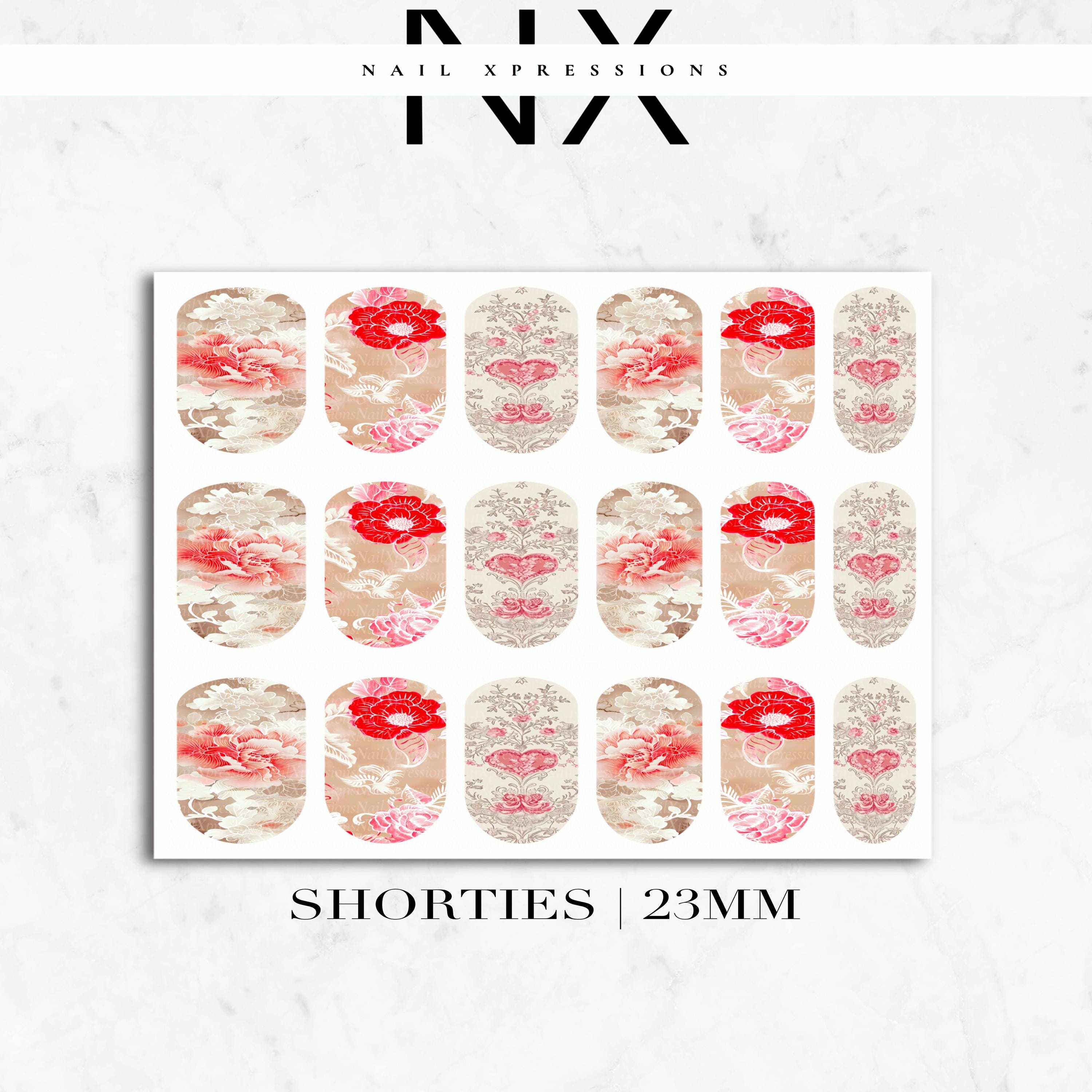 Sweet Chinoiserie Nail Decals | Nail Art Water Transfer | Nail Wraps