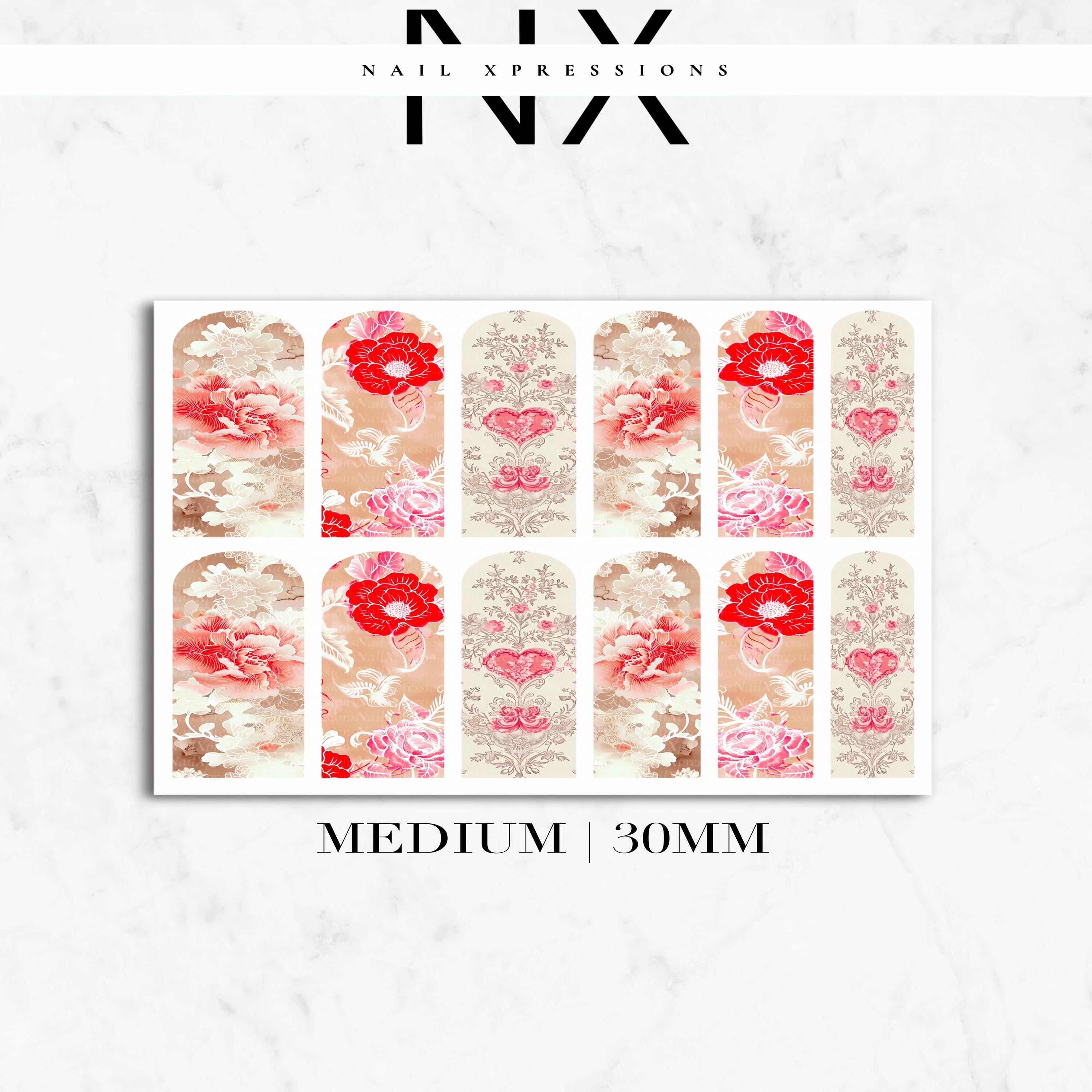 Sweet Chinoiserie Nail Decals | Nail Art Water Transfer | Nail Wraps