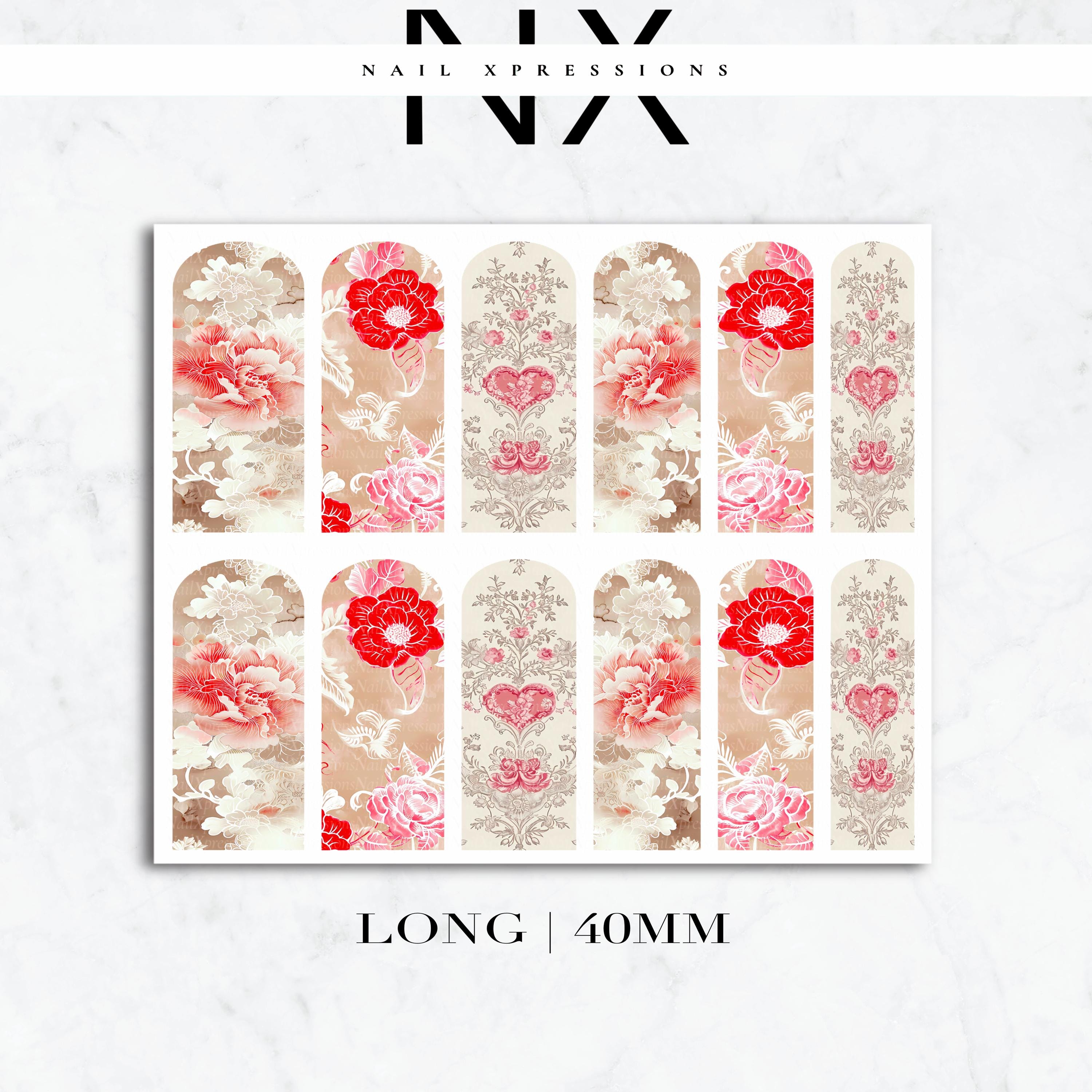 Sweet Chinoiserie Nail Decals | Nail Art Water Transfer | Nail Wraps