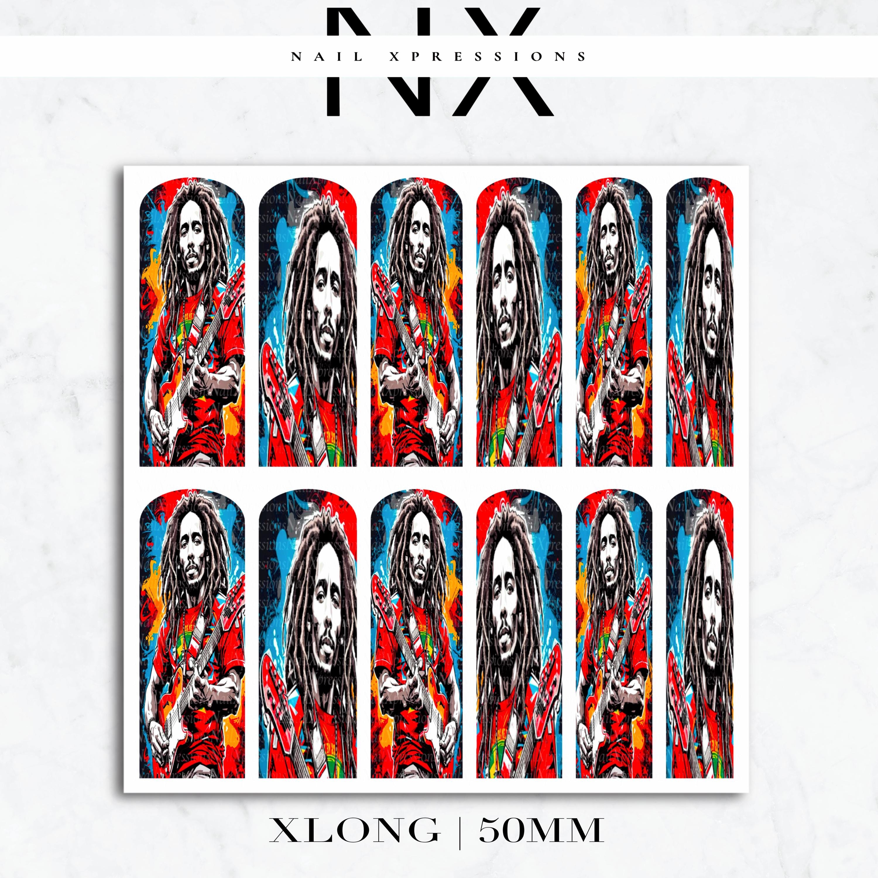 Rasta Vibe Nail Decals | Nail Art Water Transfer | Nail Wraps