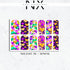 Mardi Gras Hearts Nail Decals | Nail Art Water Transfer | Nail Wraps