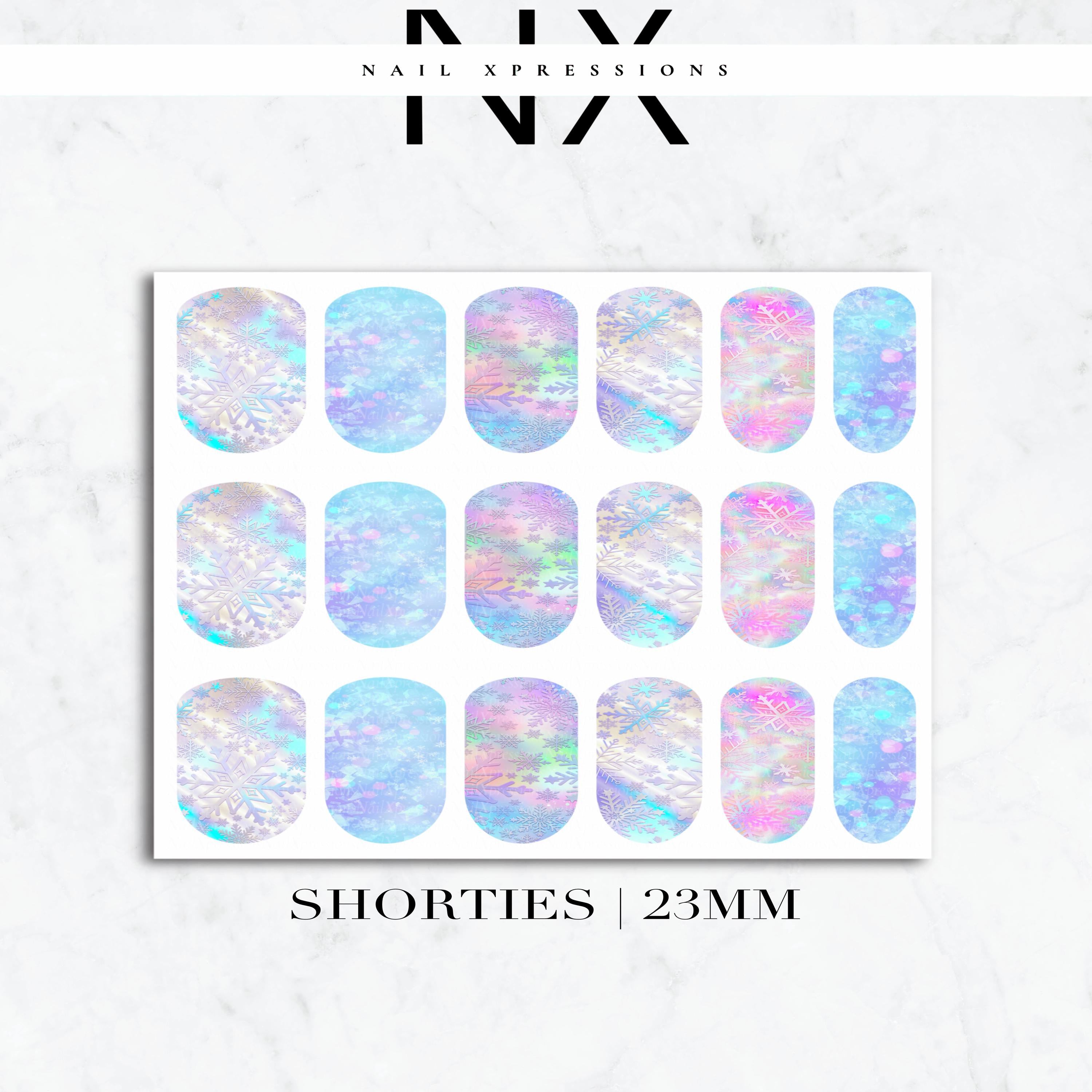 Snowflakes Nail Decals | Nail Art Water Transfer | Nail Wraps