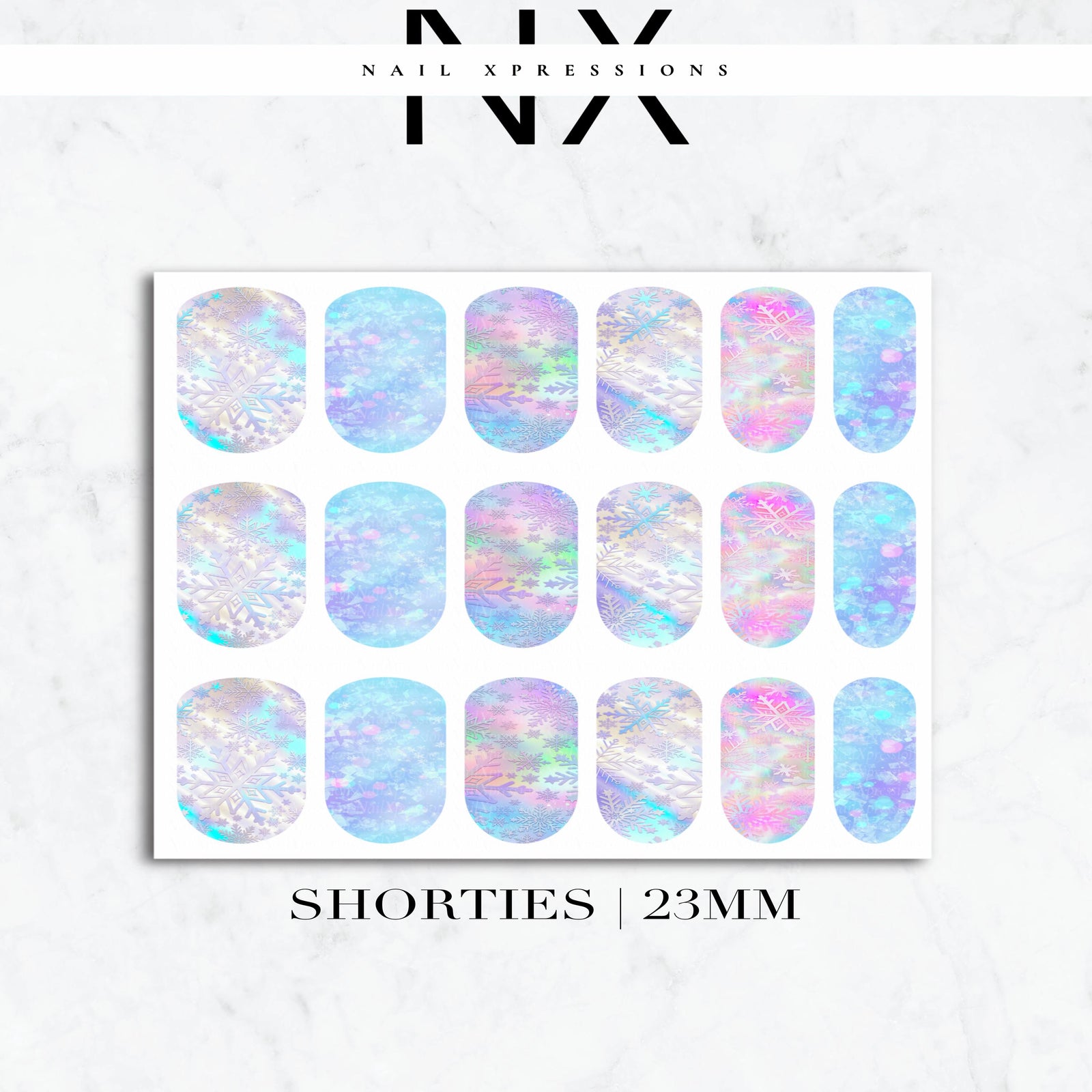 Snowflakes Nail Decals | Nail Art Water Transfer | Nail Wraps
