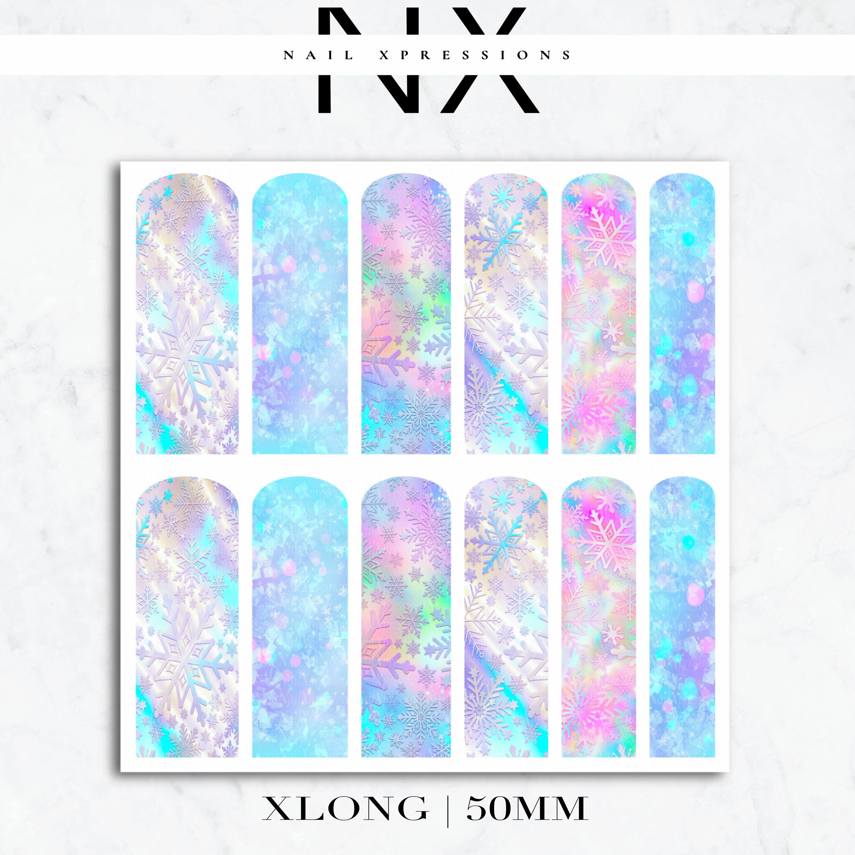 Snowflakes Nail Decals | Nail Art Water Transfer | Nail Wraps