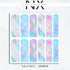 Snowflakes Nail Decals | Nail Art Water Transfer | Nail Wraps