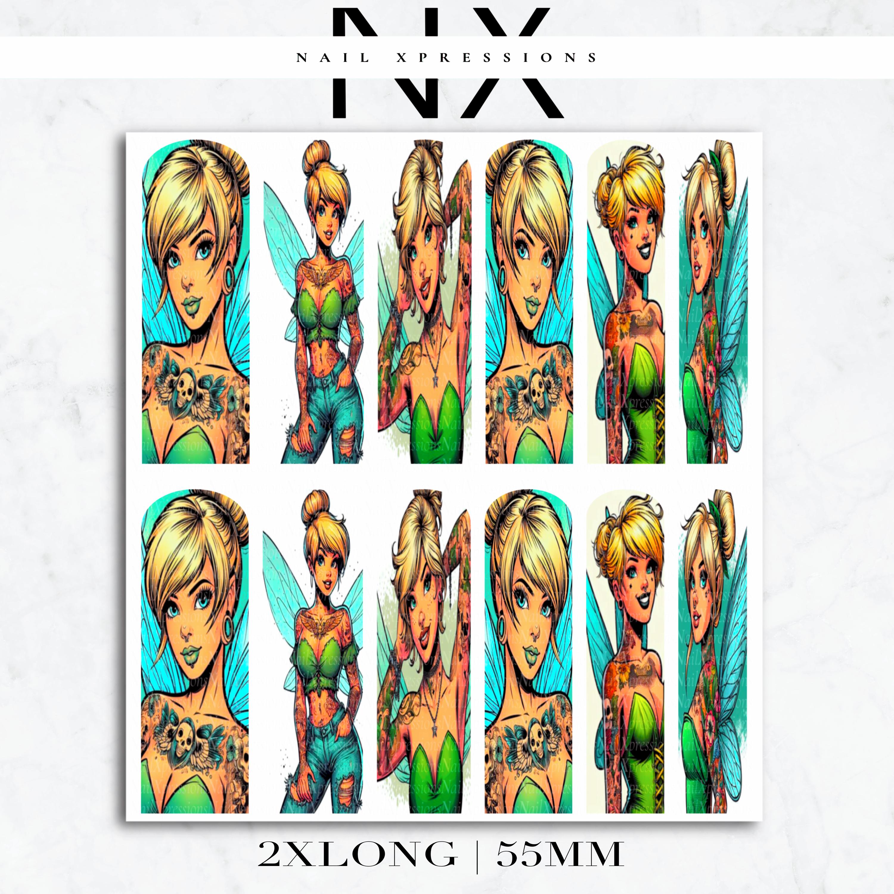 Sweet Fairy Nail Decals | Nail Art Water Transfer | Nail Wraps