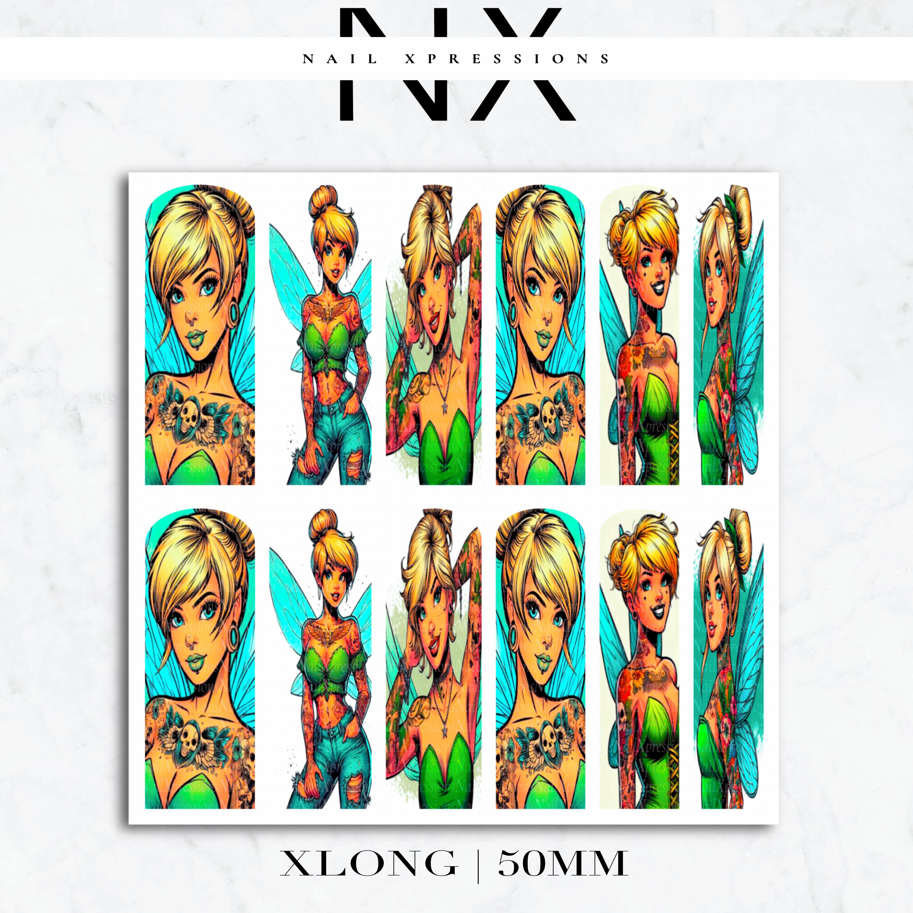 Sweet Fairy Nail Decals | Nail Art Water Transfer | Nail Wraps