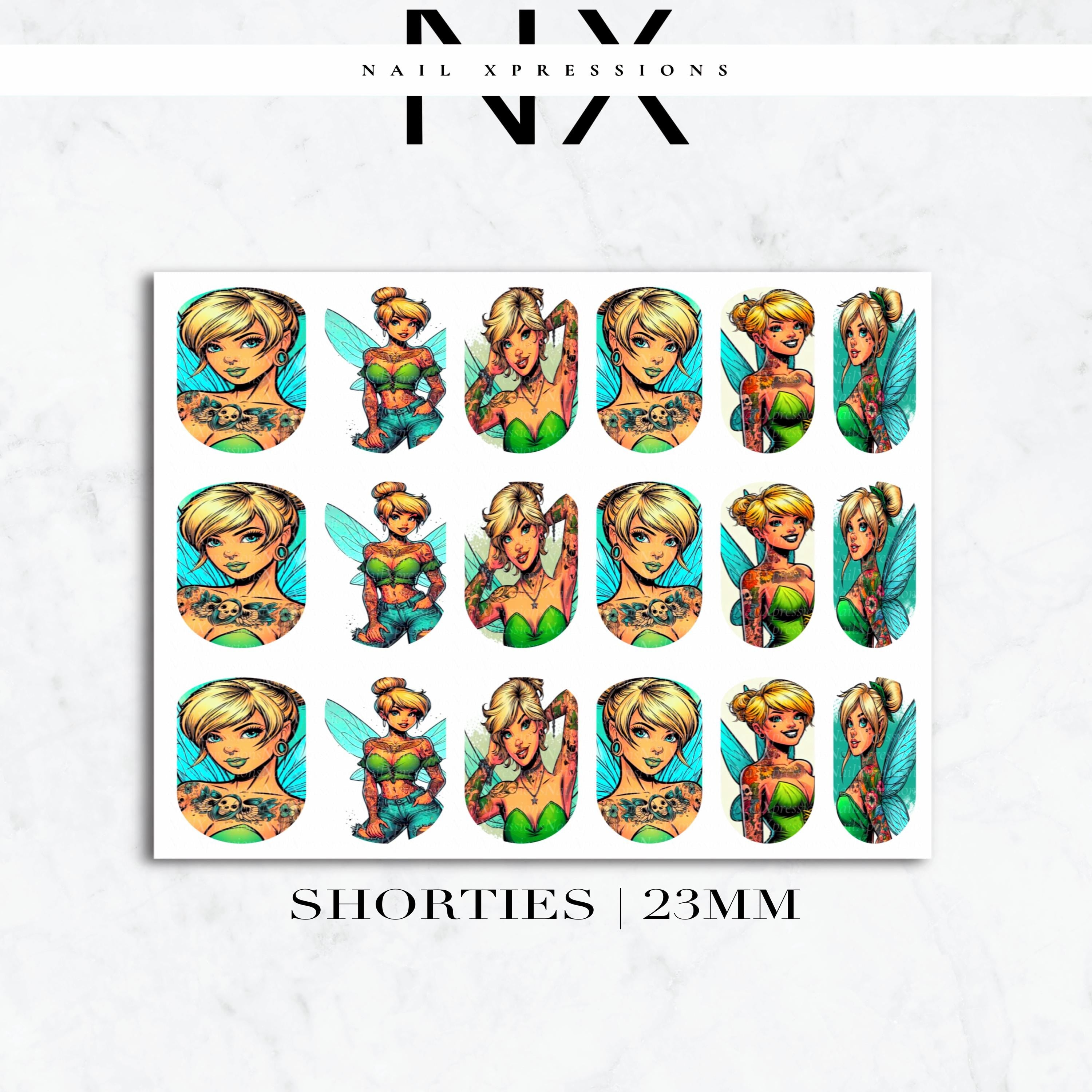 Sweet Fairy Nail Decals | Nail Art Water Transfer | Nail Wraps