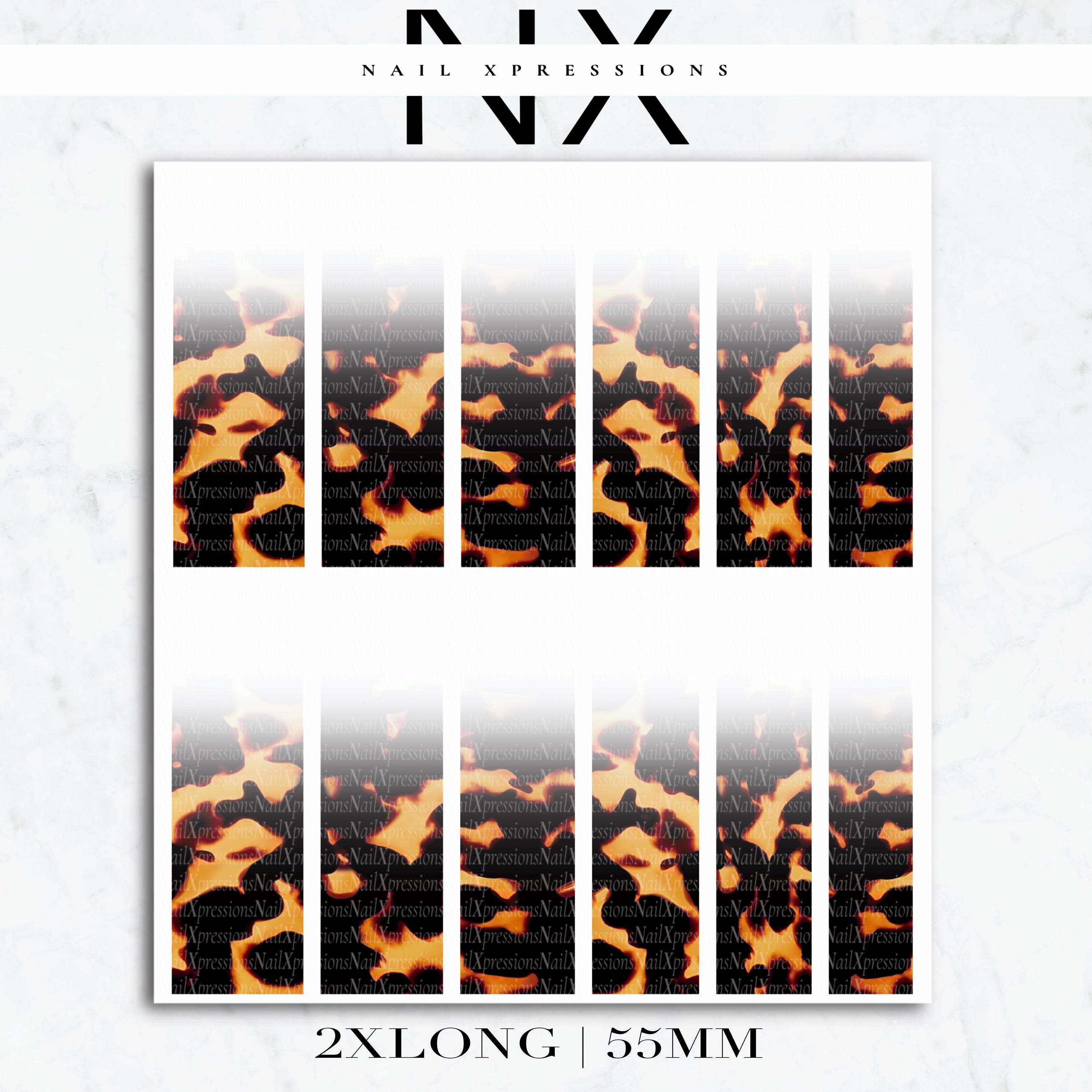 Ombré Tortoise Shell Nail Decals | Nail Art Water Transfer | Nail Wraps