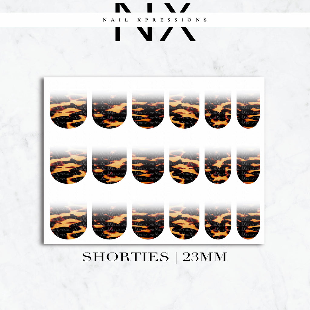 Ombré Tortoise Shell Nail Decals | Nail Art Water Transfer | Nail Wraps