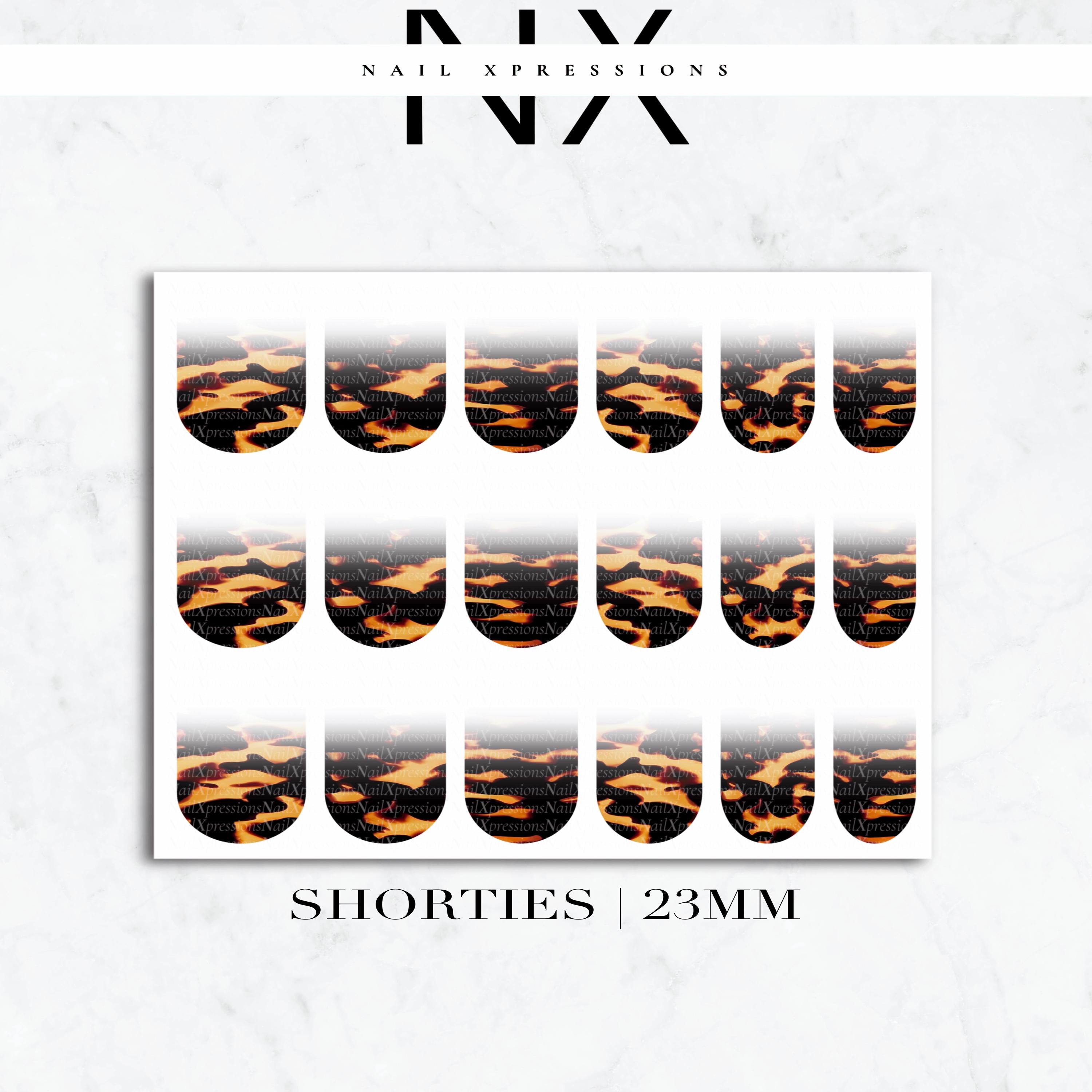 Ombré Tortoise Shell Nail Decals | Nail Art Water Transfer | Nail Wraps