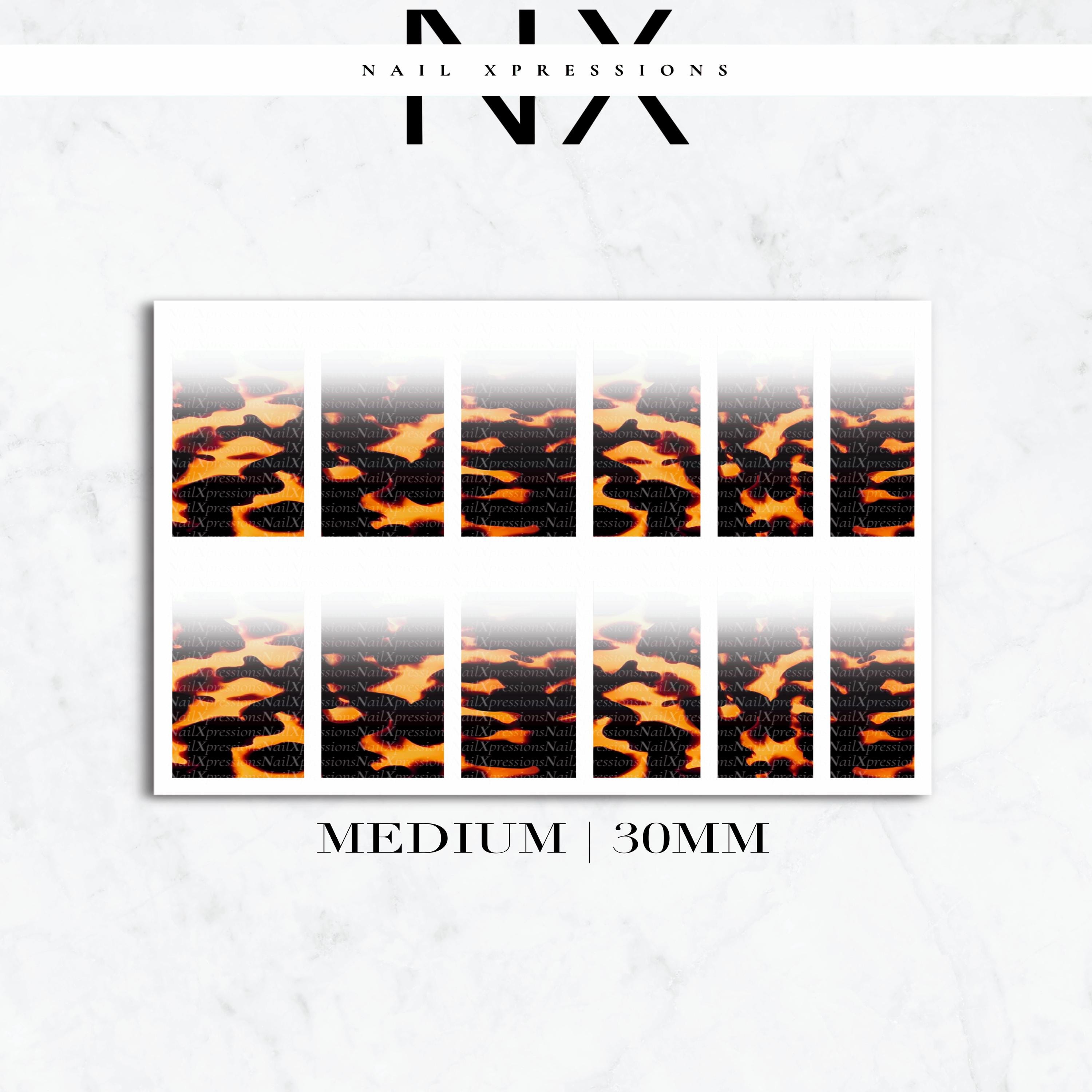 Ombré Tortoise Shell Nail Decals | Nail Art Water Transfer | Nail Wraps