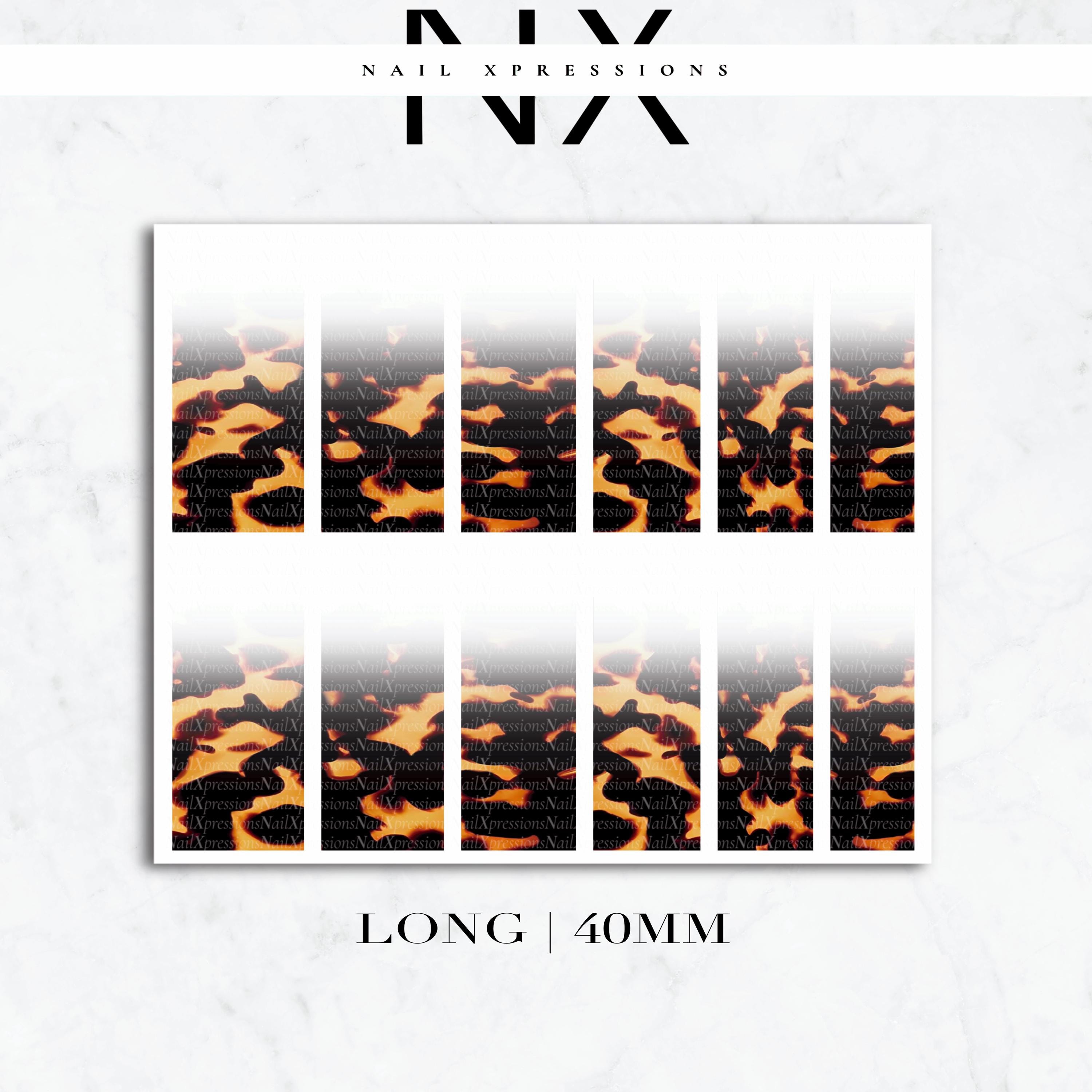 Ombré Tortoise Shell Nail Decals | Nail Art Water Transfer | Nail Wraps