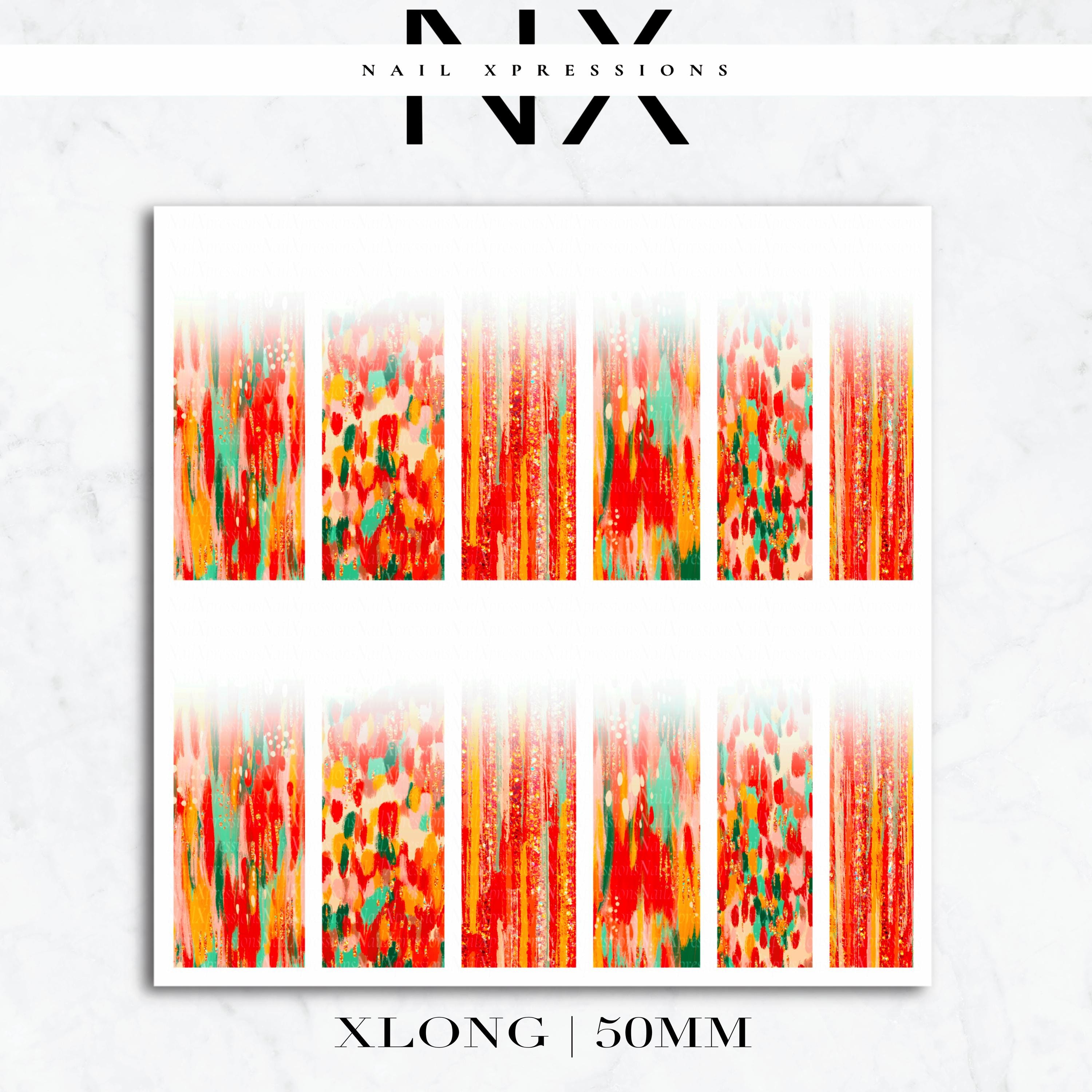 Ombré Fall Abstract Nail Wraps | Nail Art Water Transfer | Nail Wraps