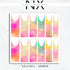 Mermaid French Nail Decals | Nail Art Water Transfer | Nail Wraps