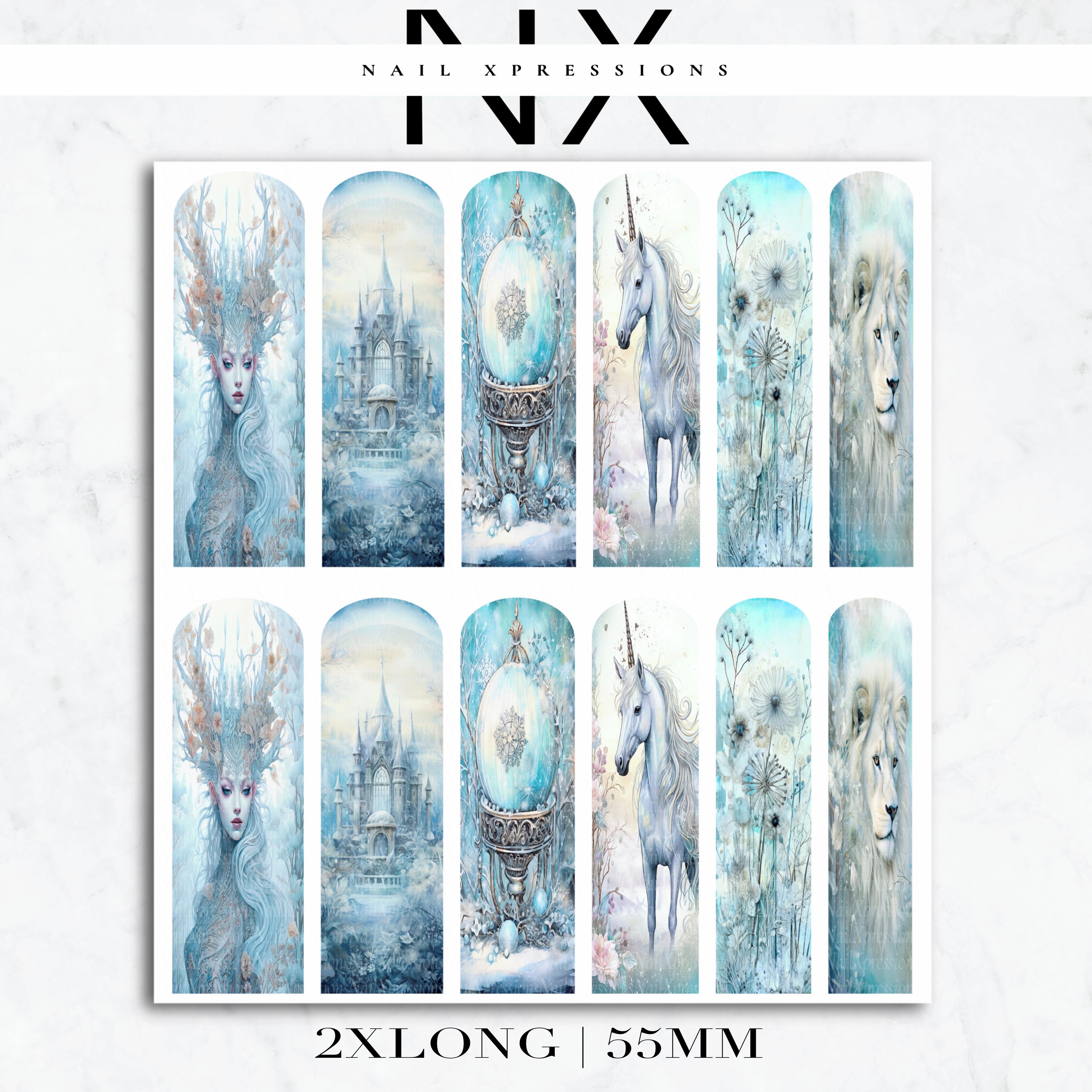 Enchanted Winter Nail Decals | Nail Art Water Transfer | Nail Wraps