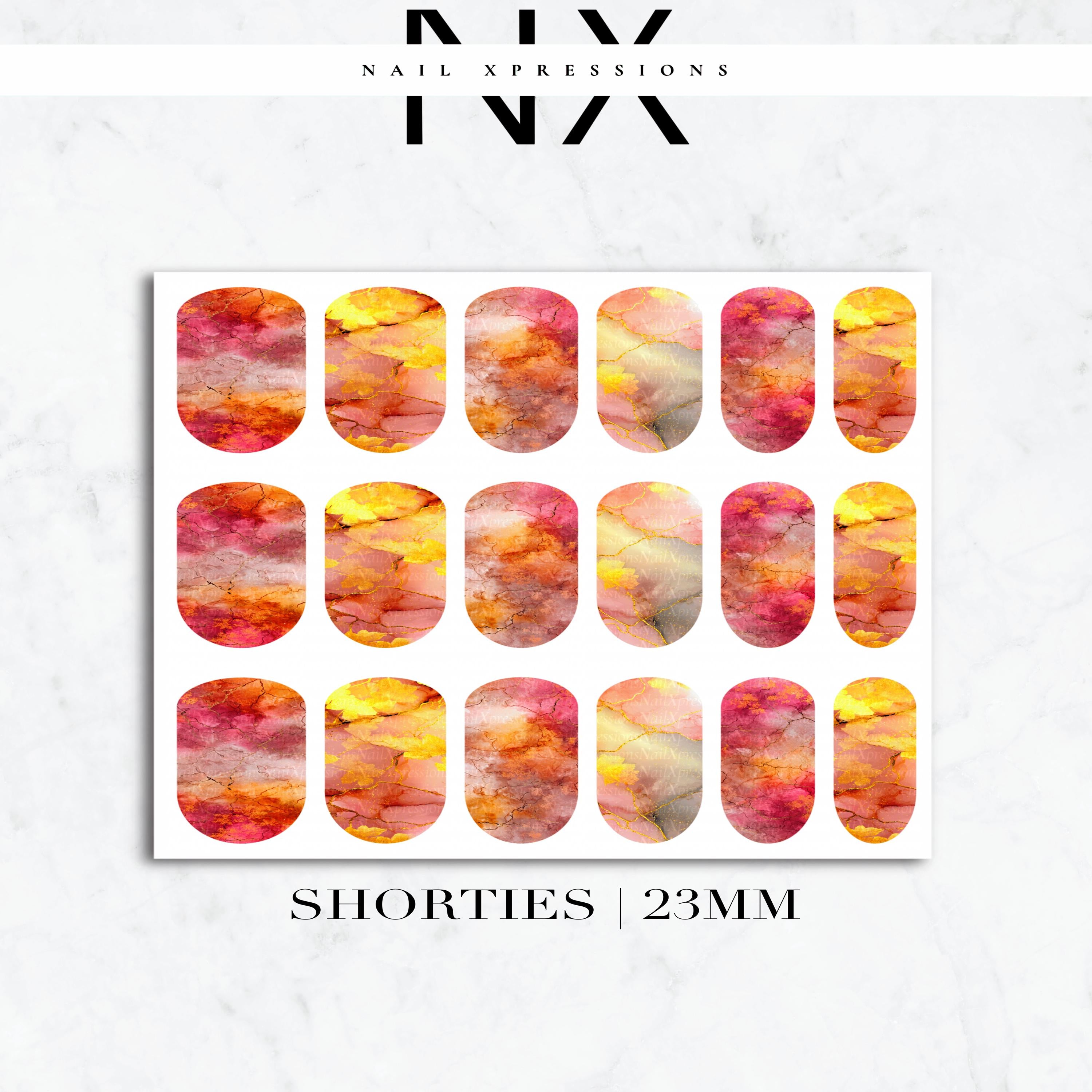 Marble Fall Nail Decals | Nail Art Water Transfer | Nail Wraps