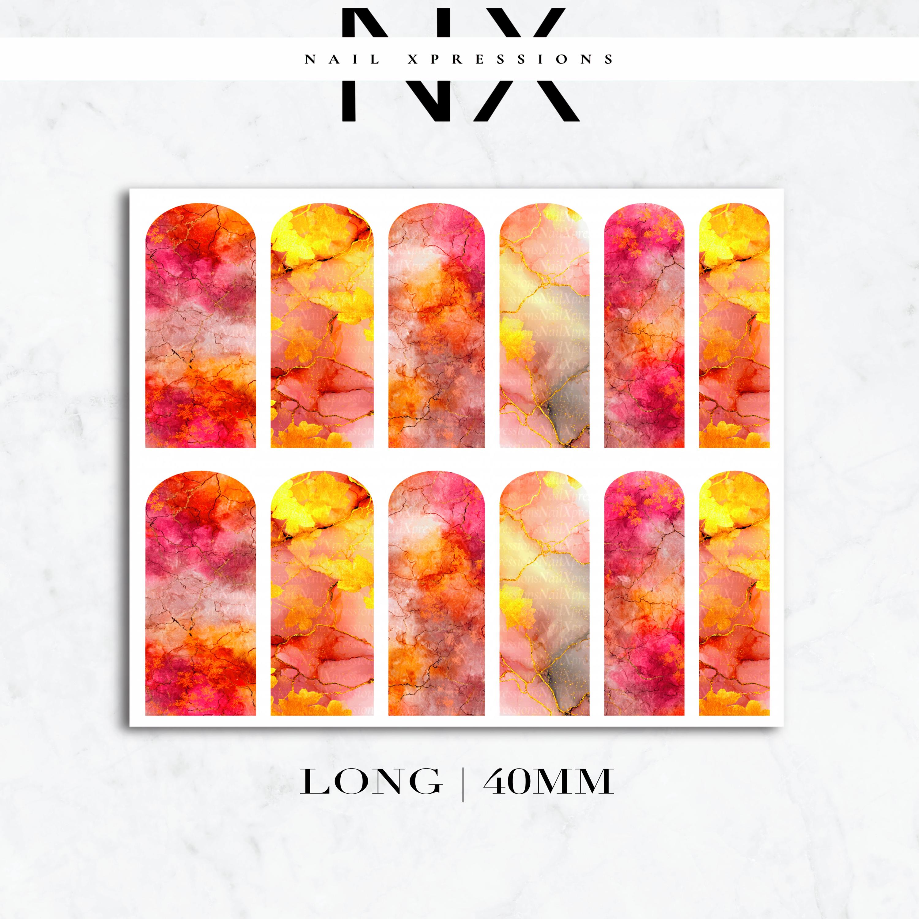 Marble Fall Nail Decals | Nail Art Water Transfer | Nail Wraps