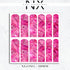 Pink Glitter Hundreds Nail Decals | Nail Art Water Transfer | Nail Wraps