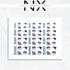 Patriots Football Nail Art | Football Nail Stickers or Nail Water Decals