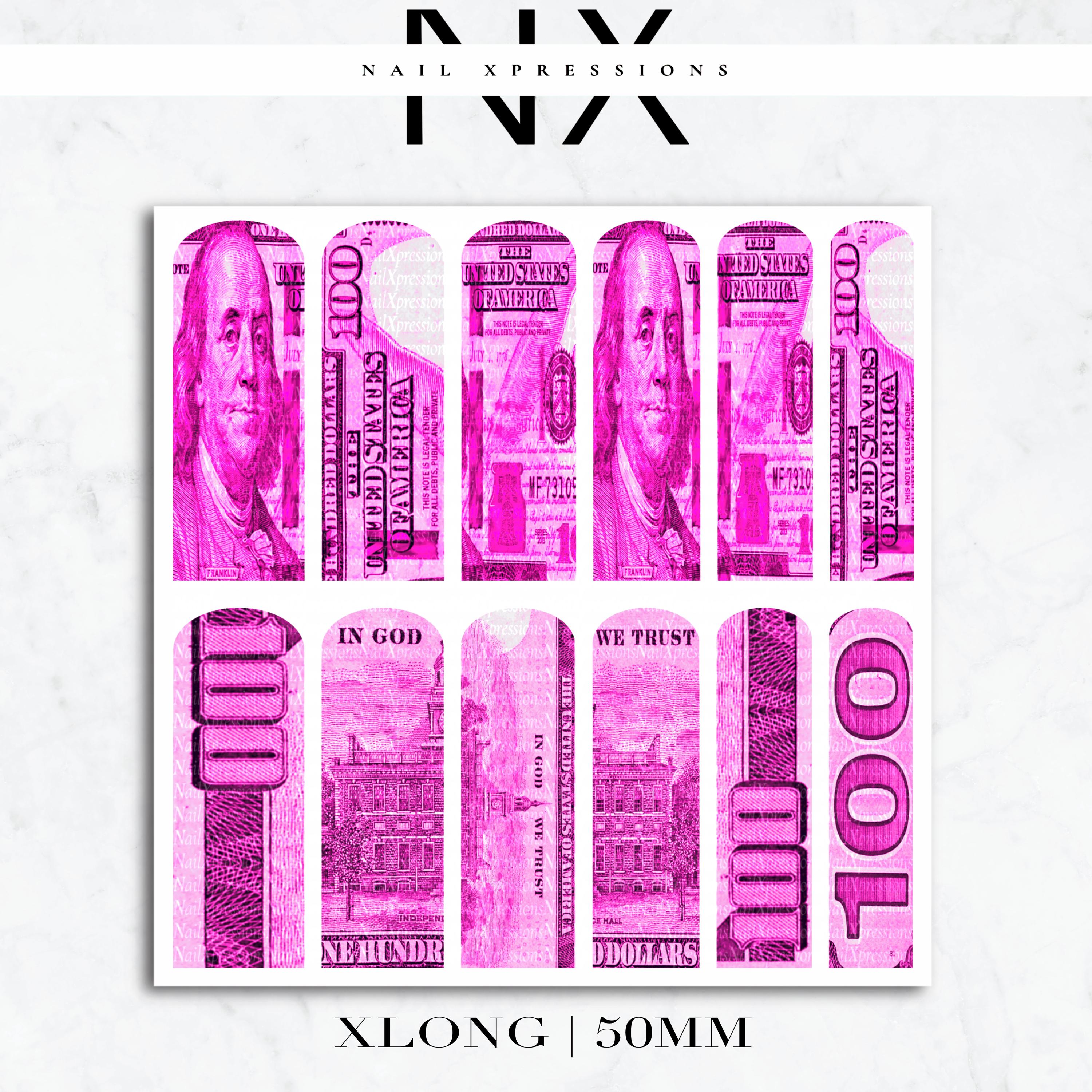 Pink Benjamin Nail Decals | Nail Art Water Transfer | Nail Wraps