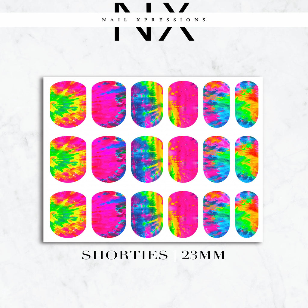 Tye Dye Nail Decals | Nail Art Water Transfer | Nail Wraps