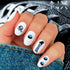 Panthers Football Nail Art | Football Nail Stickers or Nail Water Decals