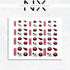 Arizona Cardinals Football Nail Art | Football Nail Stickers or Nail Water Decals