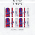Buffalo Bills Football Nail Art | Waterslide Nail Wraps | Football Nail Designs
