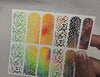 Snake Print Foiled Nail Art| Foiled Nail Water Decals | Foiled Nail Water Wraps | Holographic Nail Art | Holographic Nail decals